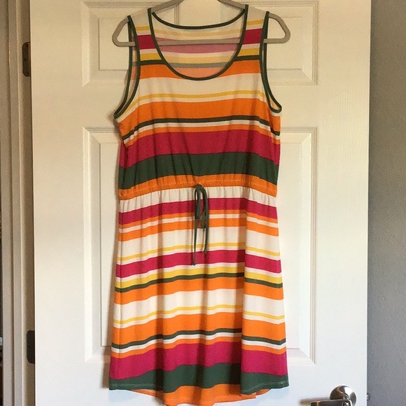 Sleeveless Striped Dress - Picture 1 of 2